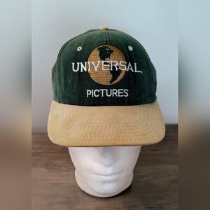 Vtg Universal Studios Baseball Cap Hollywood Suede Style Bill Made In USA 90s